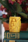 Squirrel Pillar Beeswax Candle - The Buzzy Bee Co.